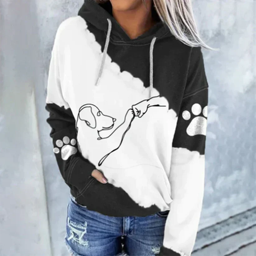 Trendiger Pullover mit Kapuze für Damen