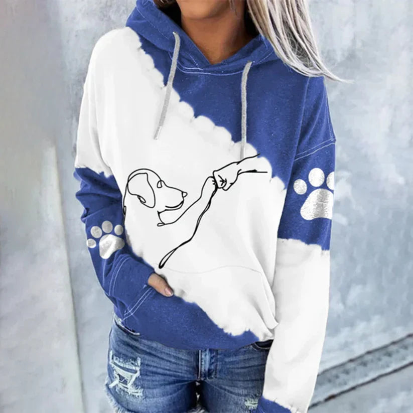 Trendiger Pullover mit Kapuze für Damen