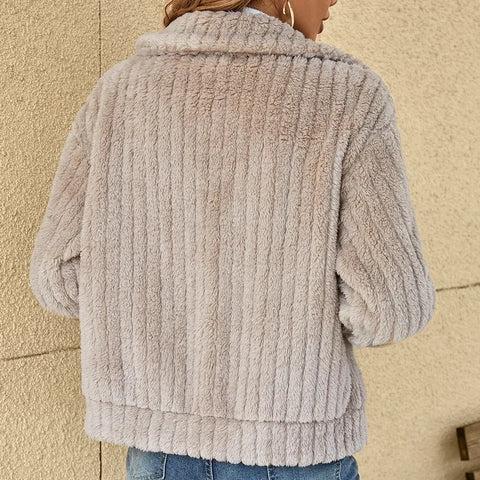 Ianthe® | Lässige Plüsch-Strickjacke