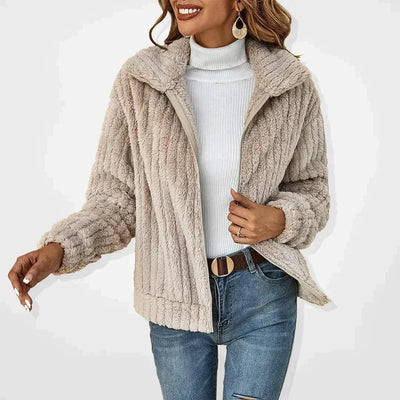 Ianthe® | Lässige Plüsch-Strickjacke