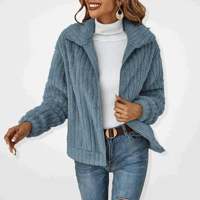 Ianthe® | Lässige Plüsch-Strickjacke