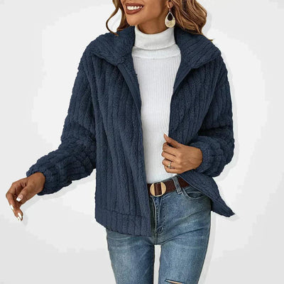 Ianthe® | Lässige Plüsch-Strickjacke