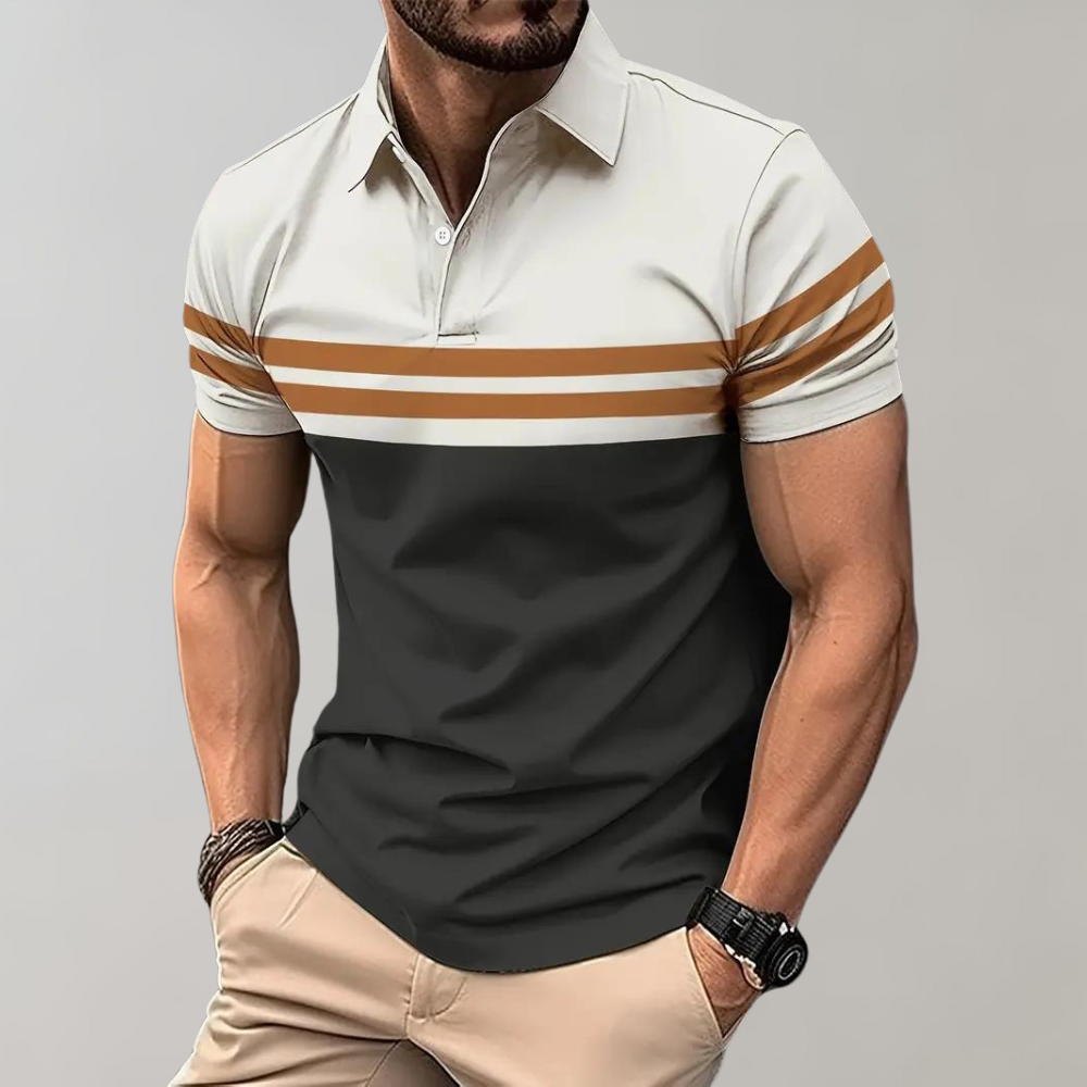 Elegantes Gestreiftes Poloshirt für Herren Jako
