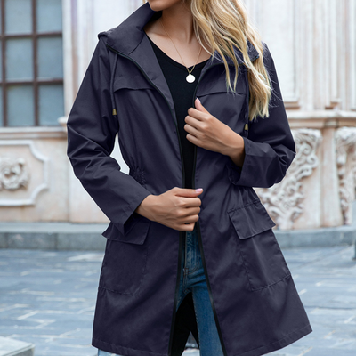 Bequemer Mantel mit Kapuze für Damen