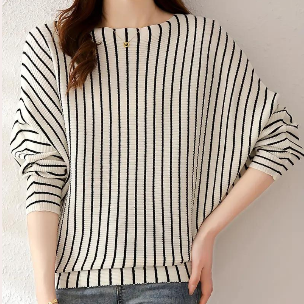 Gestreifter Pullover für Damen