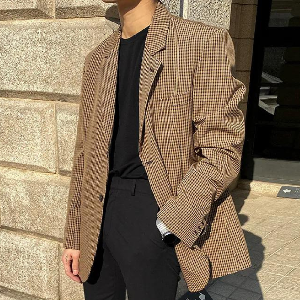 Eleganter Karierter Blazer für Herren