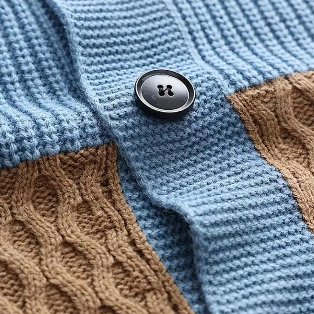 Warme Winterstrickjacke für Herren
