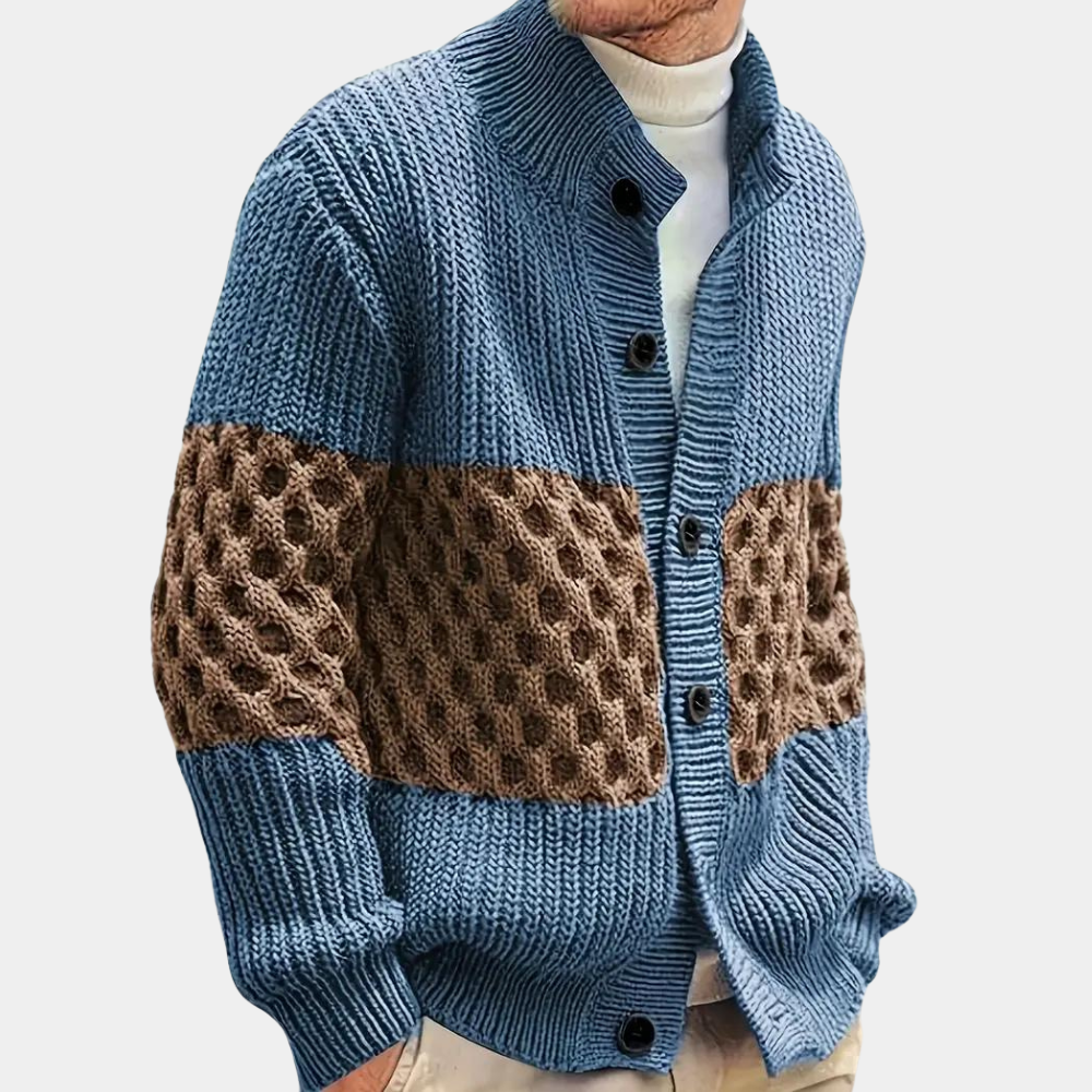 Warme Winterstrickjacke für Herren