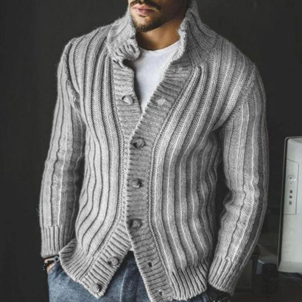 Bequeme Winter Strickjacke für Herren