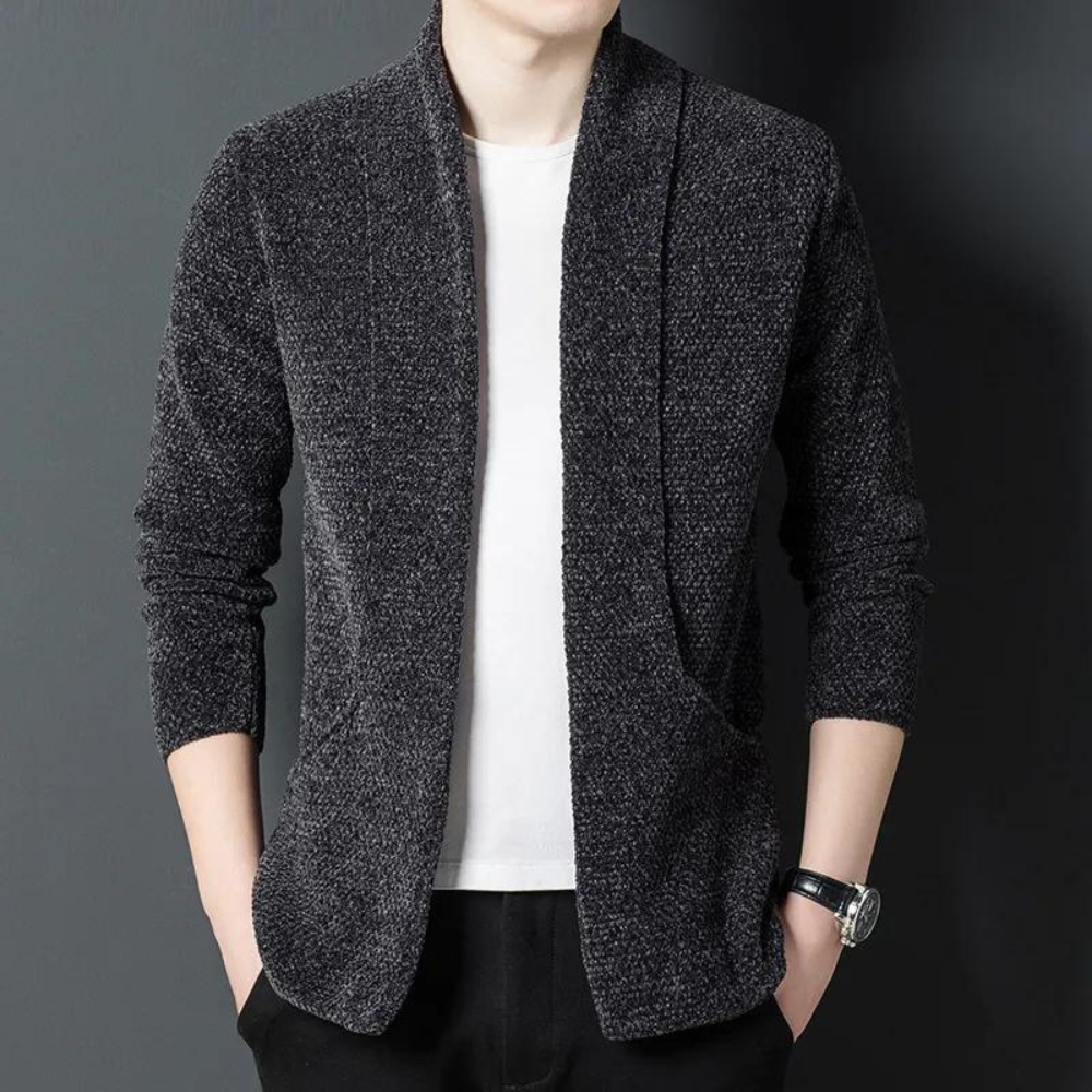 Kuschelige Winter Strickjacke für Herren