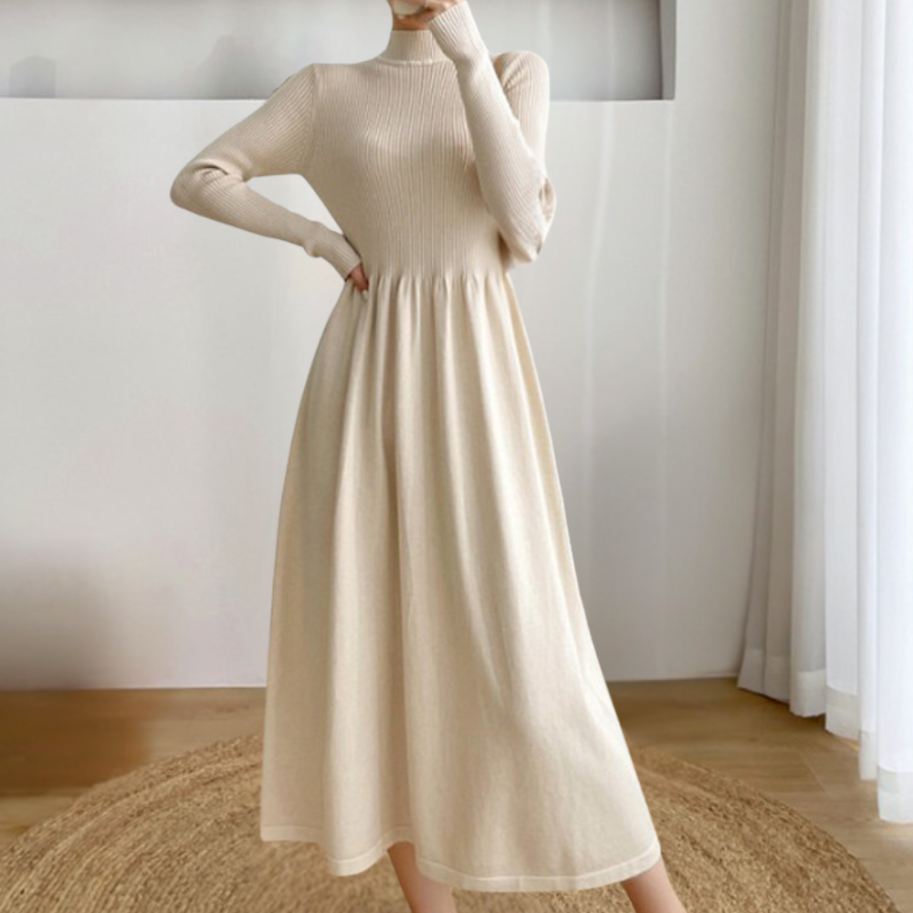 Gestricktes Winterkleid für Damen