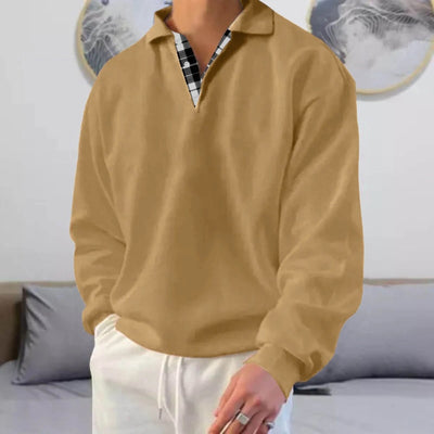Langarmpullover mit V Ausschnitt Cyrus