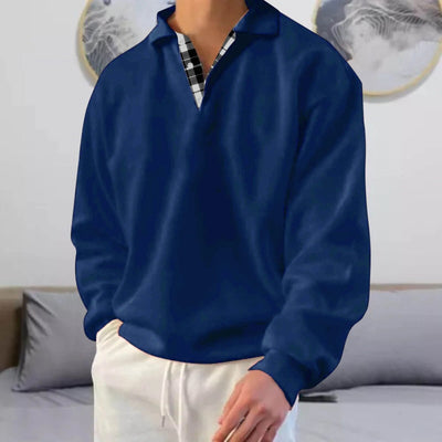 Langarmpullover mit V Ausschnitt Cyrus