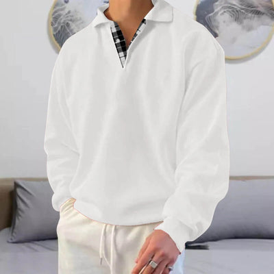 Langarmpullover mit V Ausschnitt Cyrus