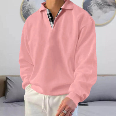 Langarmpullover mit V Ausschnitt Cyrus