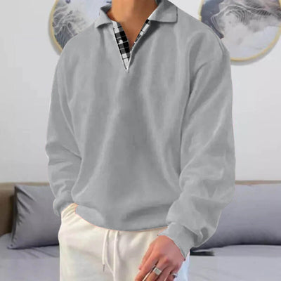 Langarmpullover mit V Ausschnitt Cyrus