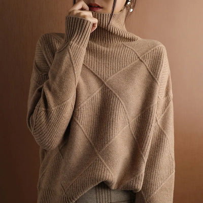 Christina® | Strukturiertes Rollkragenpullover