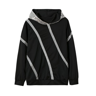 Nikita | Trendige Oversized Hoodie mit Pailletten-Print