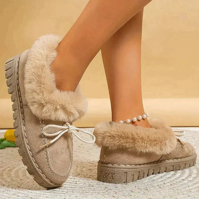 Diena – Eleganter Damen-Loafer mit Pelz