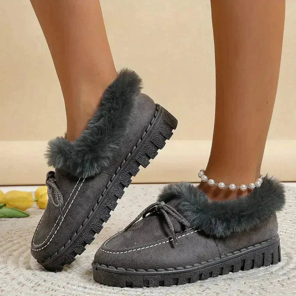 Diena – Eleganter Damen-Loafer mit Pelz