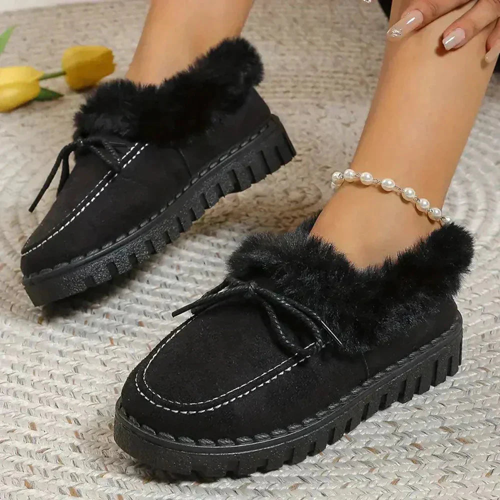 Diena – Eleganter Damen-Loafer mit Pelz