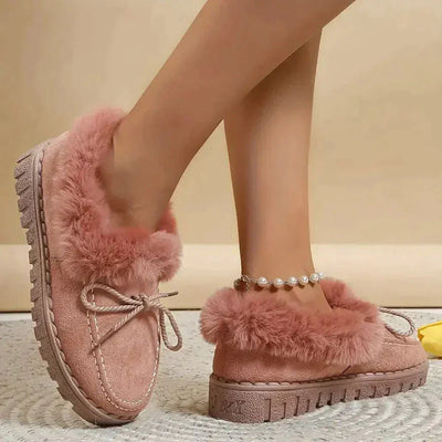Diena – Eleganter Damen-Loafer mit Pelz