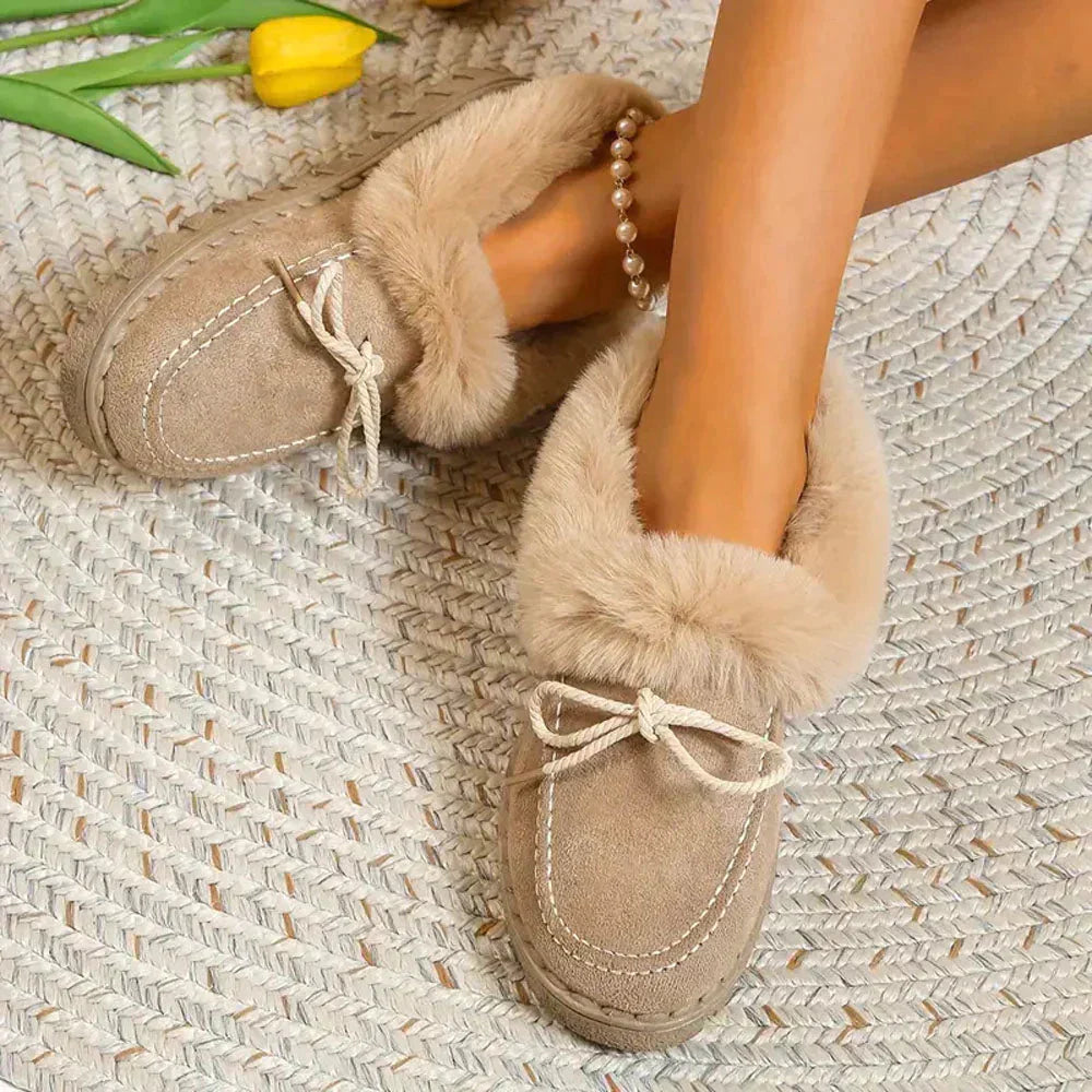 Diena – Eleganter Damen-Loafer mit Pelz