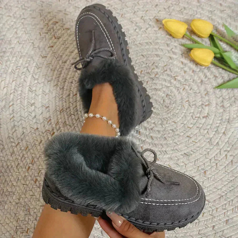 Diena – Eleganter Damen-Loafer mit Pelz