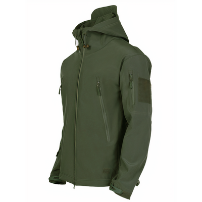Wasserdichte Militärjacke mit Kapuze Dawson