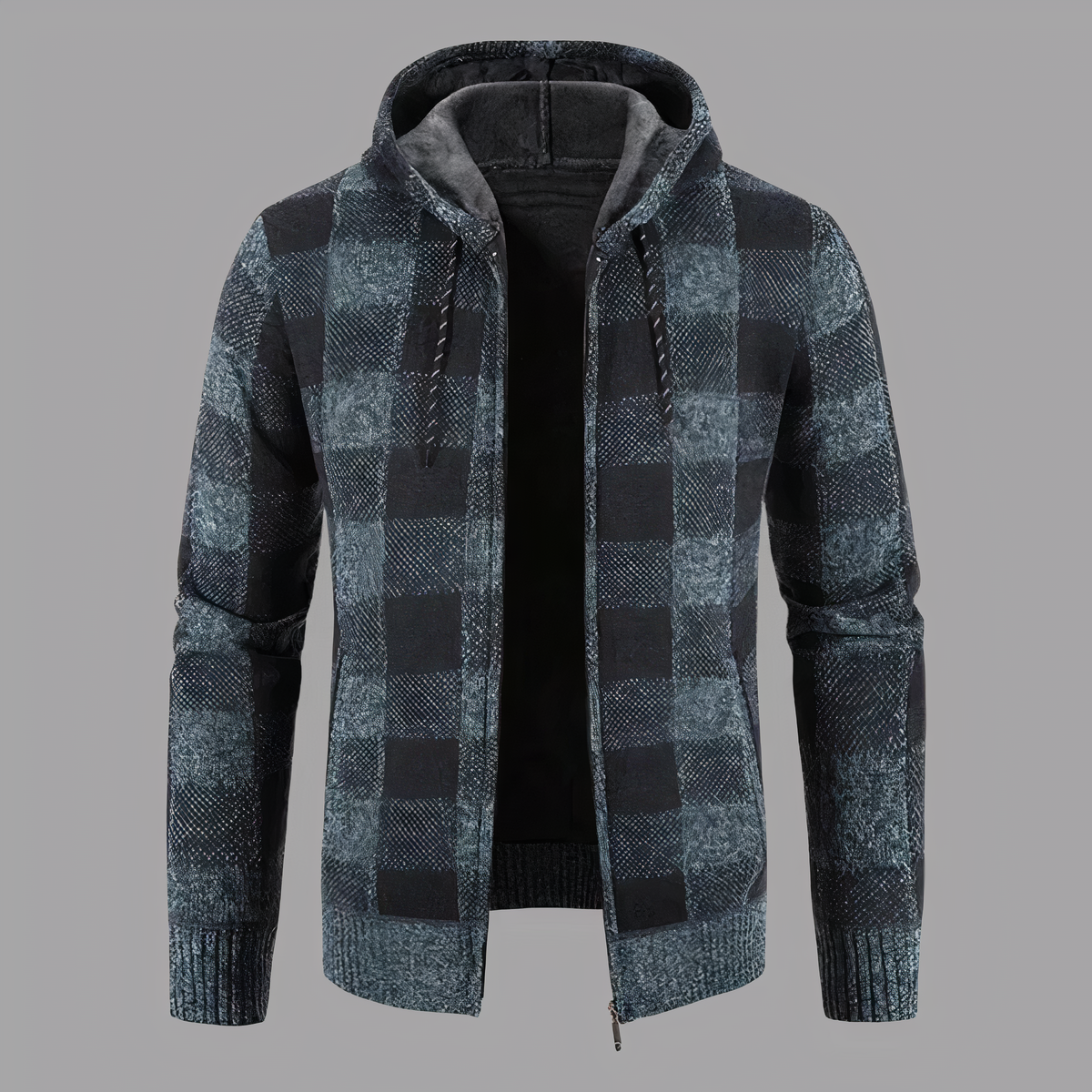 Derwyn Karierter Hoodie