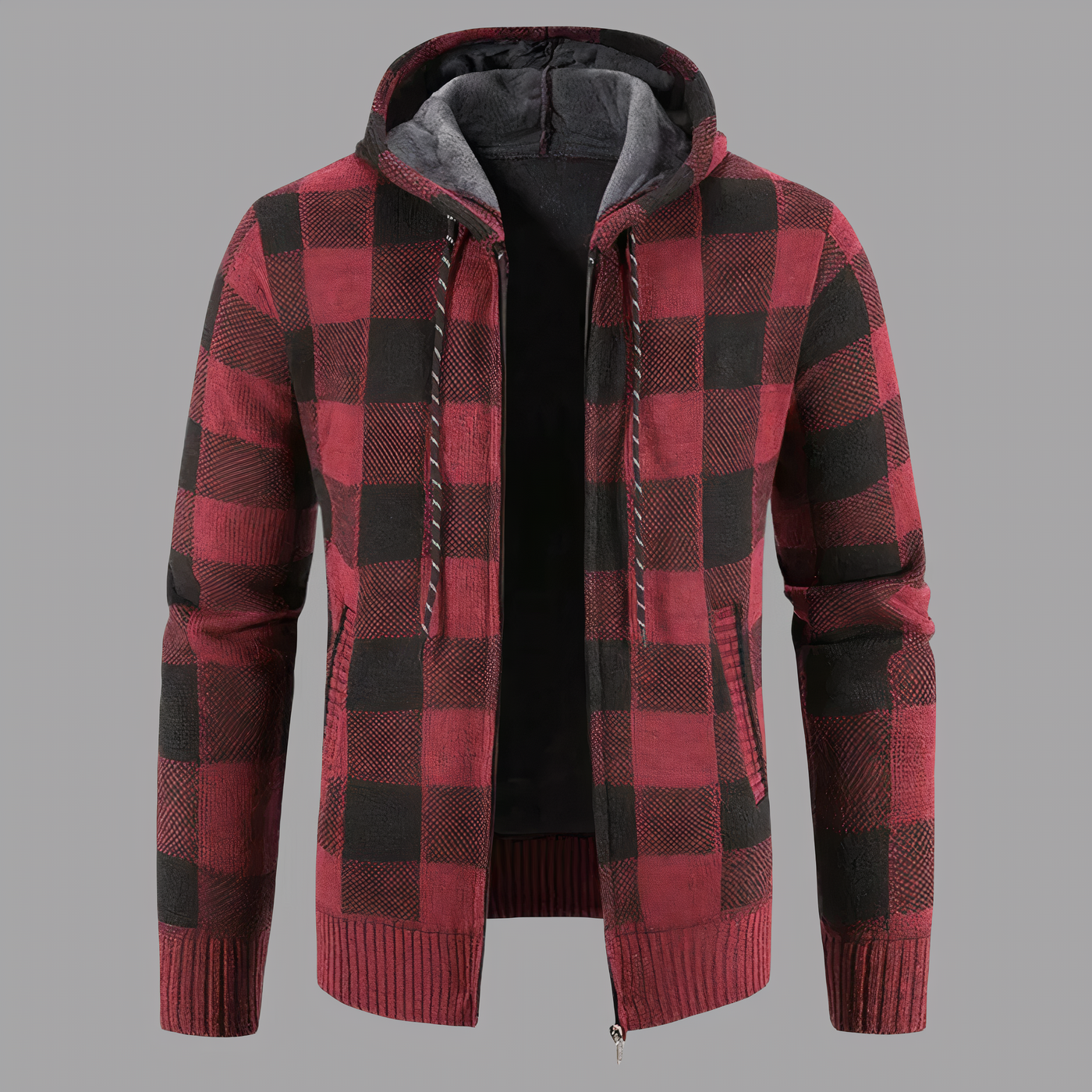 Derwyn Karierter Hoodie