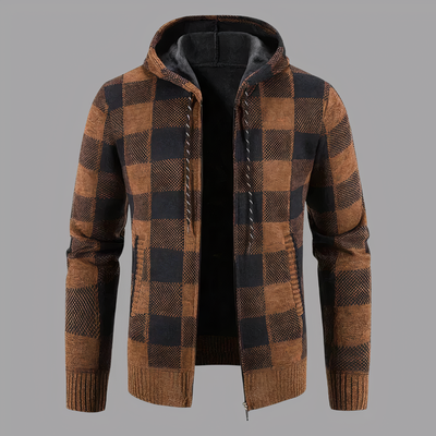 Derwyn Karierter Hoodie