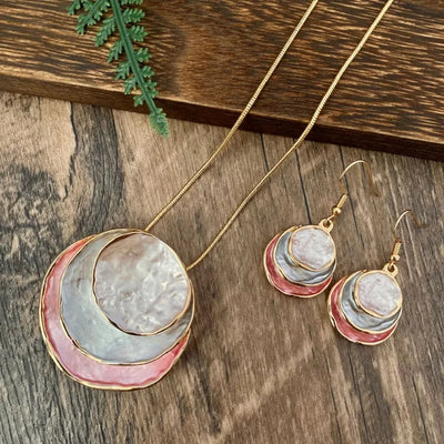 Elegante Vintage Damen Schmuckset mit Choker und Ohrringe