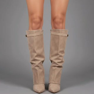 Beiges Wildleder