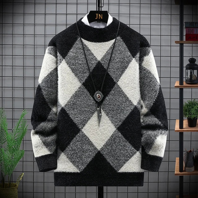 Modischer Warmer Pullover für Herren