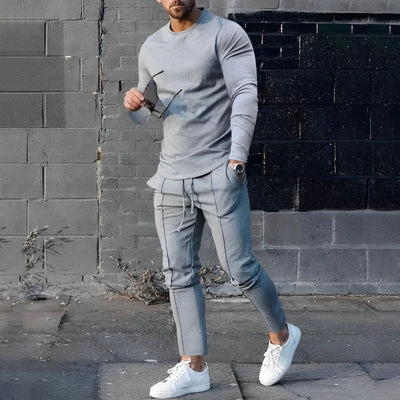 Elegantes Männer Set bestehend aus einem Langarm Pullover und einer Hose Edward