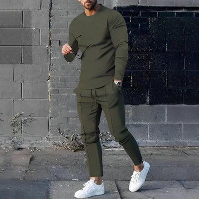 Elegantes Männer Set bestehend aus einem Langarm Pullover und einer Hose Edward