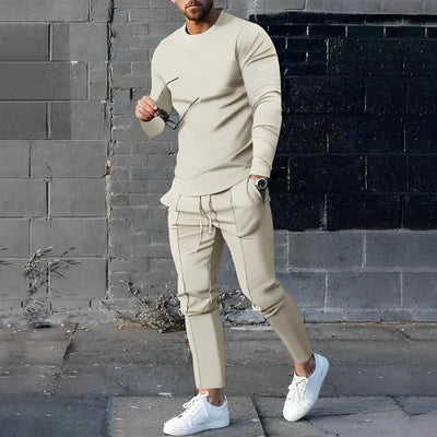Elegantes Männer Set bestehend aus einem Langarm Pullover und einer Hose Edward