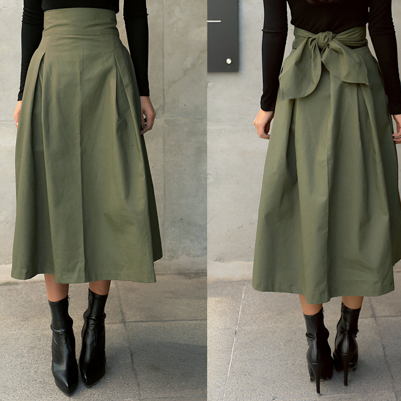 Aria | Damen koreanische Mode langen Rock