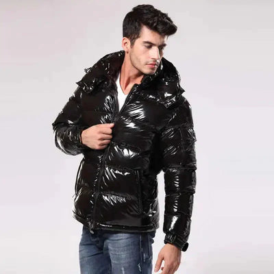 Stilvolle Winterjacke für Herren mit abnehmbarer Kapuze Ervin.