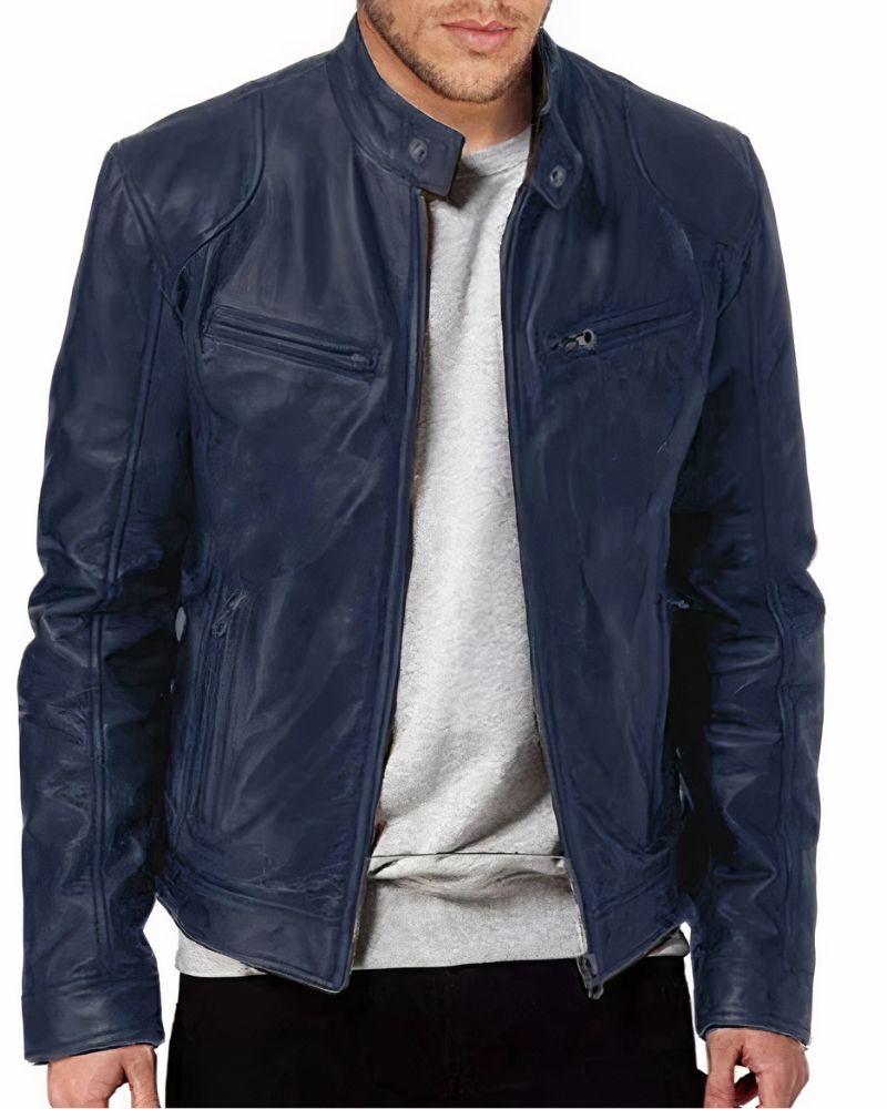 Motorrad Lederjacke für Herren Erwan