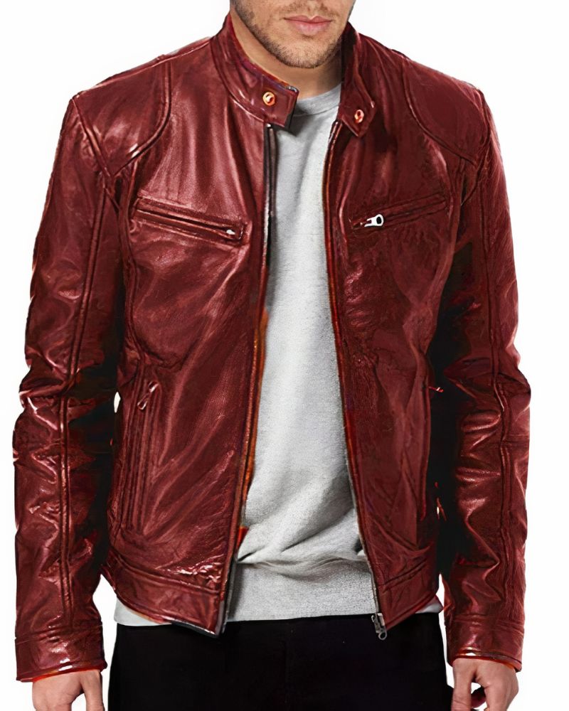 Motorrad Lederjacke für Herren Erwan