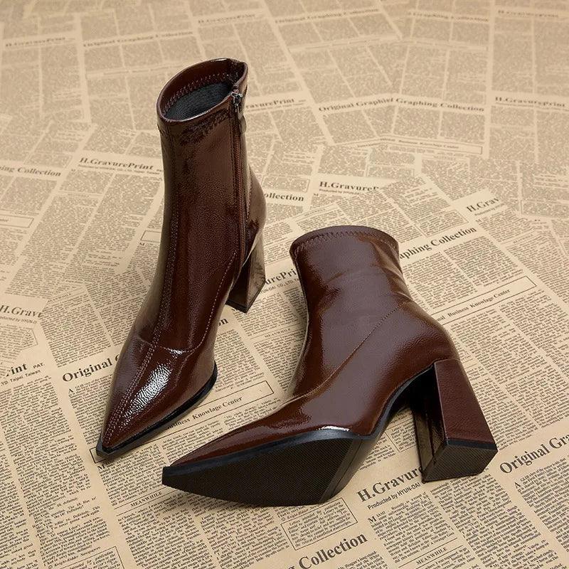 Dominique | Damen-Stiefeletten mit hohem Absatz