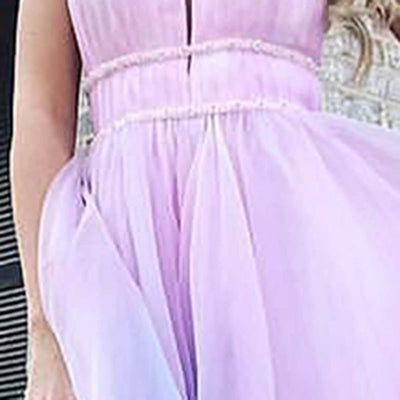 Ellie- Damen Langes Tüllkleid mit fließendem Rock