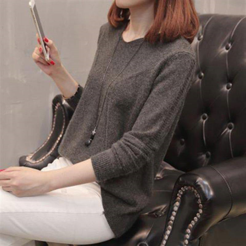 Ronja | Winter Pullover mit V-Ausschnitt für Frauen