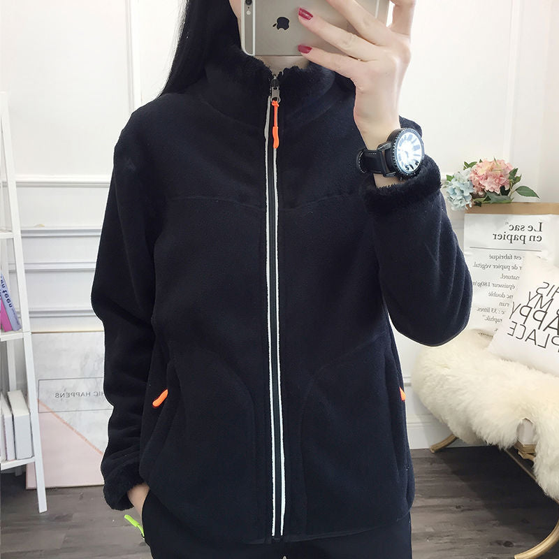 Raffael |  Frauen Männer Doppelseitige Fleecejacke