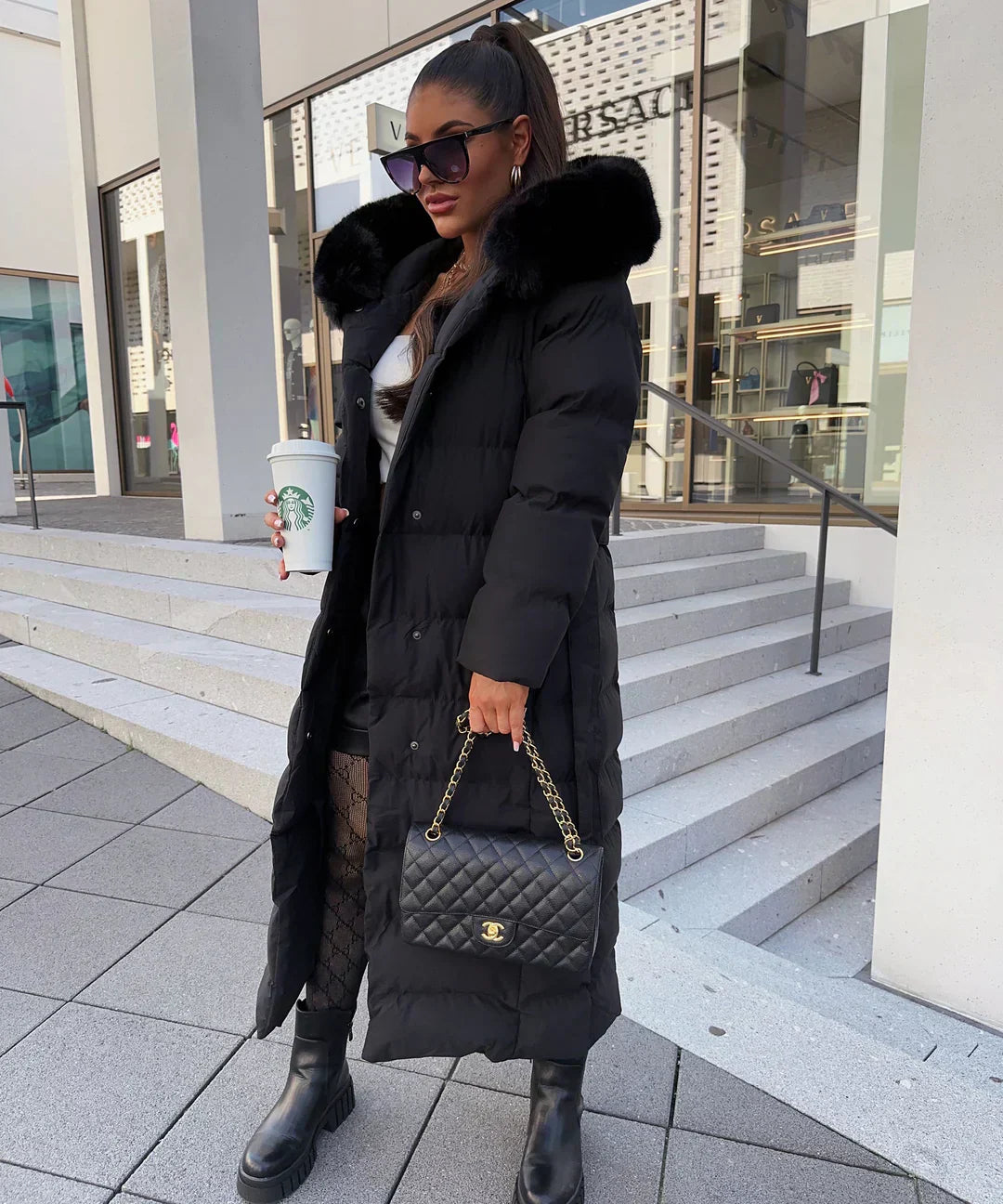Quiana® | Langer Wintermantel