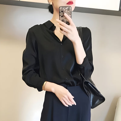 Adin | Elegante Satinbluse