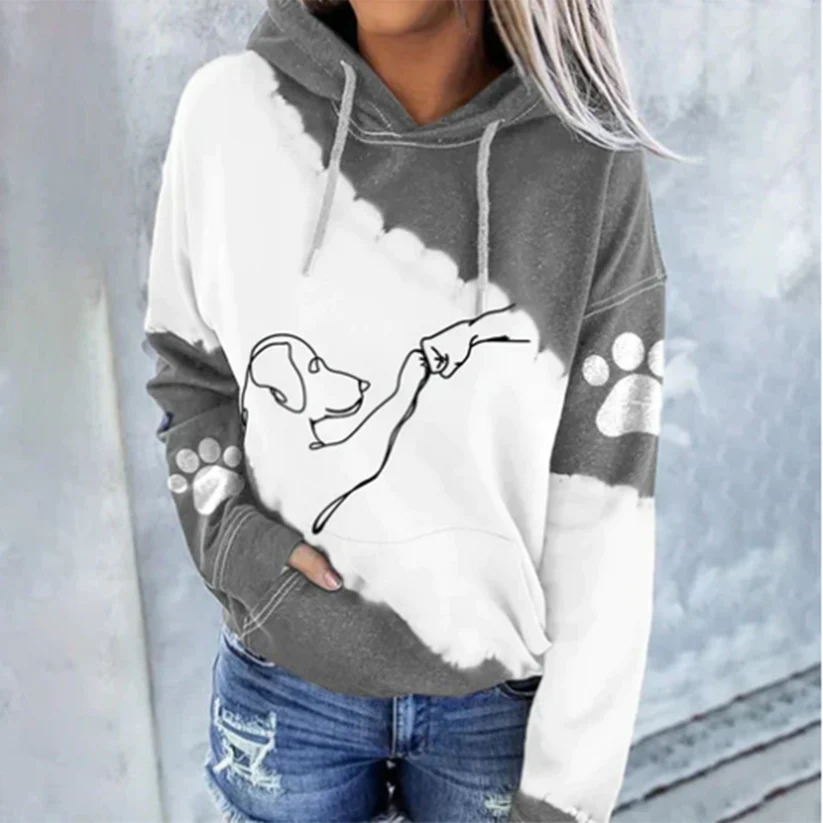 Trendiger Pullover mit Kapuze für Damen