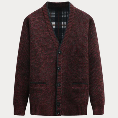 Strickjacke mit V-Ausschnitt für Herren